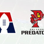 Arena Football One logo and Orlando Predators logo